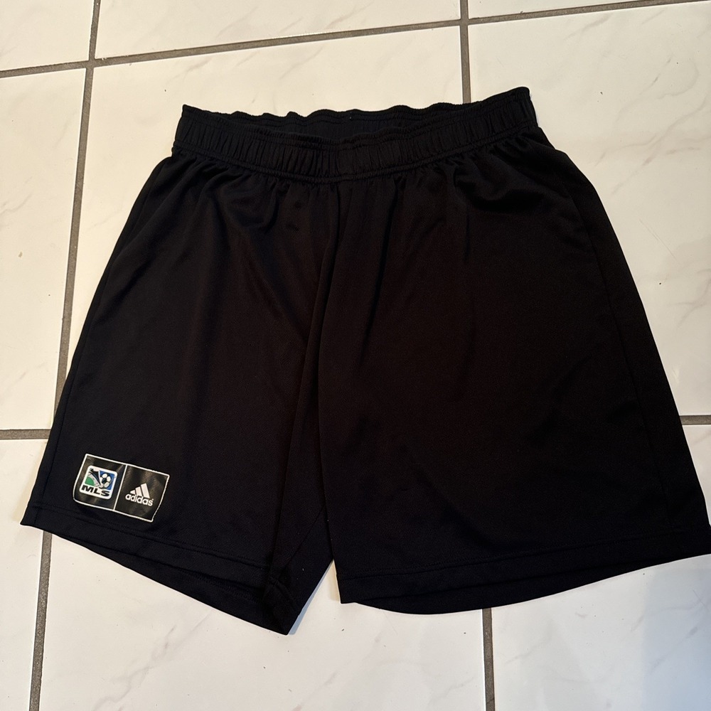 Adidas MLS Shorts Men's Medium Black Major League Soccer Rec Short NWT